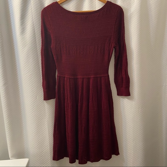 {American Eagle} Red Knit Dress - Medium - Picture 4 of 5